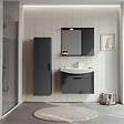 HABITAT ET JARDIN - Meuble Vasque "Purus 80" - 80 x 50 x 58 cm - Matte Anthracite - vignette