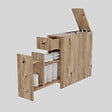 HABITAT ET JARDIN - Meuble de toilette en bois "Calencia" - 20 x 60 x 55 cm - Marron - vignette