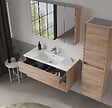 HABITAT ET JARDIN - Meuble Vasque "Side 100 v3" - 100 x 45 x 52 cm - Oak - vignette