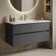 HABITAT ET JARDIN - Meuble Vasque "Side 100 v3" - 100 x 45 x 52 cm - Matte Anthracite - vignette