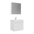 HABITAT ET JARDIN - Ensemble Meuble Vasque avec Miroir (2 Pièces) "Tivoli 65" - 65 x 45 x 57 cm - Matte White - vignette