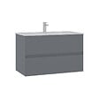 HABITAT ET JARDIN - Meuble Vasque "Nest 91 v2" - 91 x 51 x 55 cm - Matte Grey - vignette