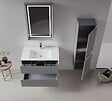 HABITAT ET JARDIN - Meuble Vasque "Nest 91 v2" - 91 x 51 x 55 cm - Matte Grey - vignette