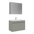 HABITAT ET JARDIN - Ensemble Meuble Vasque avec Miroir (2 Pièces) "Tivoli 85" - 85 x 45 x 57 cm - Matte Cashmere - vignette