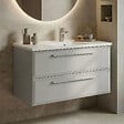 HABITAT ET JARDIN - Meuble Vasque "Nuvola 100 v2" - 100 x 50 x 62 cm - Cashmere - vignette