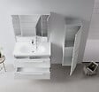 HABITAT ET JARDIN - Meuble Vasque "Nuvola 100 v2" - 100 x 50 x 62 cm - Cashmere - vignette