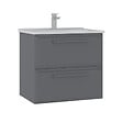 HABITAT ET JARDIN - Meuble Vasque "Nuvola 65 v2" - 65 x 50 x 62 cm - Grey - vignette