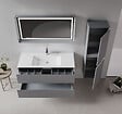 HABITAT ET JARDIN - Meuble Vasque "Nest 121 v2" - 121 x 51 x 55 cm - Matte Grey - vignette