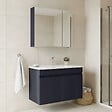 HABITAT ET JARDIN - Ensemble Meuble Vasque avec Miroir (2 Pièces) "Tivoli 85" - 85 x 45 x 57 cm - Matte Navy Blue - vignette