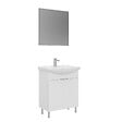 HABITAT ET JARDIN - Ensemble Meuble Vasque avec Miroir (2 Pièces) "Purus 65" - 65 x 50 x 83 cm - White - vignette