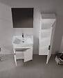 HABITAT ET JARDIN - Ensemble Meuble Vasque avec Miroir (2 Pièces) "Purus 65" - 65 x 50 x 83 cm - White - vignette