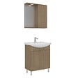 HABITAT ET JARDIN - Ensemble Meuble Vasque avec Miroir (2 Pièces) "Purus 65" - 65 x 50 x 83 cm - Oak - vignette