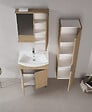 HABITAT ET JARDIN - Ensemble Meuble Vasque avec Miroir (2 Pièces) "Purus 65" - 65 x 50 x 83 cm - Oak - vignette