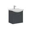 HABITAT ET JARDIN - Meuble Vasque "Purus 55" - 55 x 50 x 58 cm - Matte Anthracite - vignette