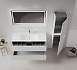 HABITAT ET JARDIN - Meuble Vasque "Nest 121 v2" - 121 x 51 x 55 cm - Matte Cashmere - vignette