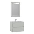 HABITAT ET JARDIN - Ensemble Meuble Vasque avec Miroir (2 Pièces) "Nest 71 v2" - 71 x 51 x 55 cm - Matte Cashmere - vignette