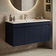 HABITAT ET JARDIN - Meuble Vasque "Tivoli 100" - 100 x 45 x 57 cm - Matte Navy Blue - vignette