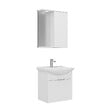HABITAT ET JARDIN - Ensemble Meuble Vasque avec Miroir (2 Pièces) "Purus 55" - 55 x 50 x 58 cm - White - vignette
