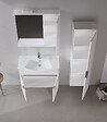 HABITAT ET JARDIN - Ensemble Meuble Vasque avec Miroir (2 Pièces) "Purus 80" - 80 x 50 x 58 cm - White - vignette
