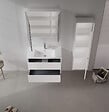 HABITAT ET JARDIN - Meuble Vasque "Side 85 v2" - 85 x 45 x 52 cm - Matte White - vignette
