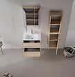 HABITAT ET JARDIN - Meuble Vasque "Side 65 v2" - 65 x 45 x 52 cm - Oak - vignette