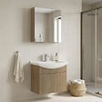 HABITAT ET JARDIN - Ensemble Meuble Vasque avec Miroir (2 Pièces) "Purus 65" - 65 x 50 x 58 cm - Oak - vignette