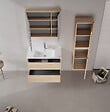 HABITAT ET JARDIN - Meuble Vasque "Side 85 v2" - 85 x 45 x 52 cm - Oak - vignette