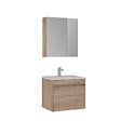 HABITAT ET JARDIN - Ensemble Meuble Vasque avec Miroir (2 Pièces) "Side 65 v2" - 65 x 45 x 52 cm - Oak - vignette