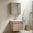 HABITAT ET JARDIN - Ensemble Meuble Vasque avec Miroir (2 Pièces) "Side 65 v2" - 65 x 45 x 52 cm - Oak - vignette