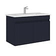 HABITAT ET JARDIN - Meuble Vasque "Tivoli 85" - 85 x 45 x 57 cm - Matte Navy Blue - vignette