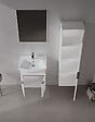 HABITAT ET JARDIN - Ensemble Meuble Vasque avec Miroir (2 Pièces) "Purus 55" - 55 x 50 x 58 cm - White - vignette