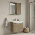 HABITAT ET JARDIN - Ensemble Meuble Vasque avec Miroir (2 Pièces) "Purus 65" - 65 x 50 x 58 cm - Oak - vignette