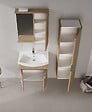 HABITAT ET JARDIN - Ensemble Meuble Vasque avec Miroir (2 Pièces) "Purus 65" - 65 x 50 x 58 cm - Oak - vignette