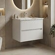 HABITAT ET JARDIN - Meuble Vasque "Side 65 v2" - 65 x 45 x 52 cm - Matte White - vignette