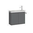 HABITAT ET JARDIN - Meuble Vasque "Ferla 60" - 60 x 22 x 50 cm - Matte Grey - vignette
