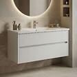 HABITAT ET JARDIN - Meuble Vasque "Side 100 v3" - 100 x 45 x 52 cm - Matte White - vignette