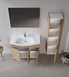 HABITAT ET JARDIN - Ensemble Meuble Vasque avec Miroir (2 Pièces) "Purus 100" - 100 x 50 x 83 cm - Oak - vignette