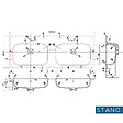 STANO - Meuble salle de bain design double vasque FORTINA largeur 120 cm blanc - vignette