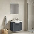 HABITAT ET JARDIN - Ensemble Meuble Vasque avec Miroir (2 Pièces) "Purus 65" - 65 x 50 x 58 cm - Matte Anthracite - vignette