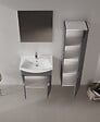 HABITAT ET JARDIN - Ensemble Meuble Vasque avec Miroir (2 Pièces) "Purus 65" - 65 x 50 x 58 cm - Matte Anthracite - vignette