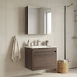 HABITAT ET JARDIN - Ensemble Meuble Vasque avec Miroir (2 Pièces) "Side 65 v2" - 65 x 45 x 52 cm - Walnut - vignette