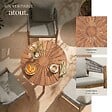 TECTAKE - Ensemble jardin bois acacia 3 pièces grège 2 chaises table plateau décoratif soleil en acacia - vignette