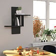 HABITAT ET JARDIN - Étagère murale en bois "Mill" 64 x 20 x 70 cm - Anthracite - vignette