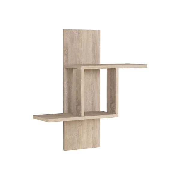 HABITAT ET JARDIN - Étagère murale en bois "Mill" - 64 x 20 x 70 cm - Chêne de Sonoma - large