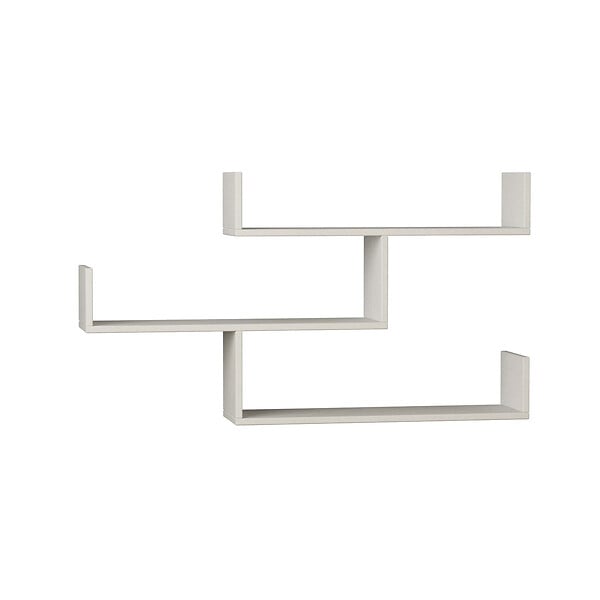 HABITAT ET JARDIN - Étagère murale en bois "Tibet" - 119 x 23 x 66 cm - Blanc - large