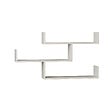 HABITAT ET JARDIN - Étagère murale en bois "Tibet" - 119 x 23 x 66 cm - Blanc - vignette