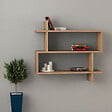 HABITAT ET JARDIN - Étagère murale en bois "Paralel" - 70 x 22 x 65 cm - Marron - vignette