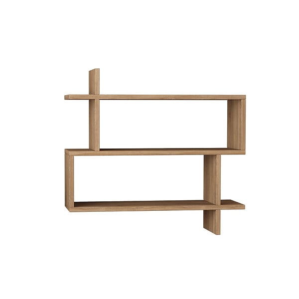 HABITAT ET JARDIN - Étagère murale en bois "Paralel" - 70 x 22 x 65 cm - Marron - large