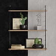 HABITAT ET JARDIN - Étagère murale en bois "Armoni" - 72 x 20 x 85 cm - Noyer - vignette