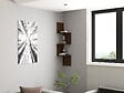 HABITAT ET JARDIN - Étagère murale en bois "Zikzak" - 25 x 25 x 105 cm - Noyer - vignette